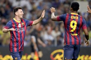 Messi y Eto'o.