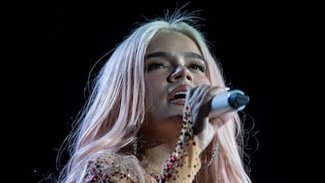 Colombian singer Karol G performs onstage at the National Stadium in San Jose, Costa Rica, on March 9, 2024. (Photo by EZEQUIEL BECERRA / AFP) (Photo by EZEQUIEL BECERRA/AFP via Getty Images)