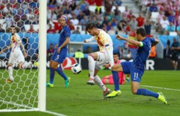 Morata marca el 0-1.