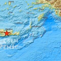 La isla de Creta tiembla tras un terremoto de magnitud 6,5