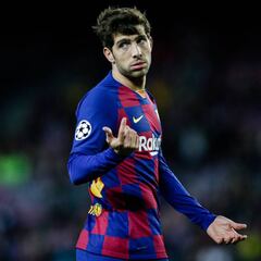Sergi Roberto, la única ausencia del entrenamiento