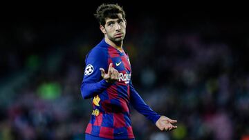 Sergi Roberto, en un partido con el Barcelona.