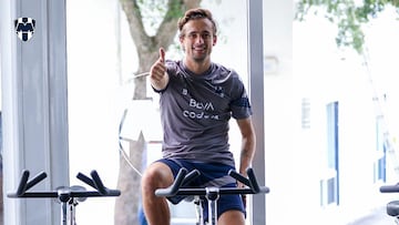 Jordi Cortizo en el día de entrenamiento. Fuente: Página web de Monterrey.