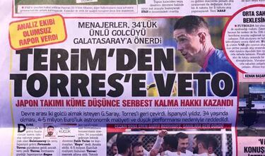 Terim rechazó el fichaje de Torres para el Galatasaray