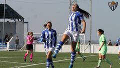 Ana Marcos celebra un gol.