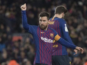 FUTBOL 2018-2019
 Liga Santander Jornada 19: FC Barcelona-Eibar
 
 Foto: Rodolfo Molina
 
 gol 400 Leo Messi
 