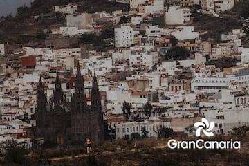 El bonito pueblo de Arucas (Gran Canaria).