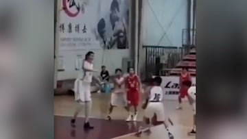 14 años, 2,25 metros de altura y hace esto en la final china: alucinen con esta niña