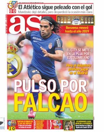 Las portadas de AS de agosto