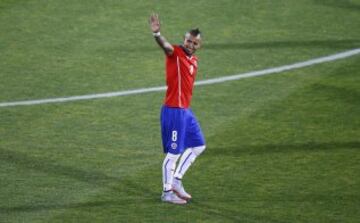 Arturo Vidal se ganó un lugar en el mediocampo del equipo ideal de Copa América. 