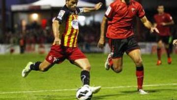 <b>GOLEADOR. </b>Acuña logró el tanto del Girona en Anduva.