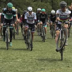 Sagan celebra su prueba de Gran Fondo antes del Tour de California