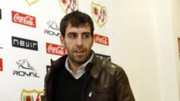 <b>DE REGRESO. </b>Trashorras, ayer en la Ciudad Deportiva rayista.