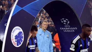 Soccer Football - Champions League - Group G - Manchester City v FC Copenhagen - Etihad Stadium, Manchester, Britain - October 5, 2022  Manchester City's Erling Braut Haaland before the match Action Images via Reuters/Lee Smith