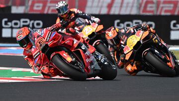 Márquez, Pol y Bastianini.