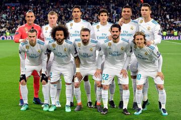 Equipo del Real Madrid.