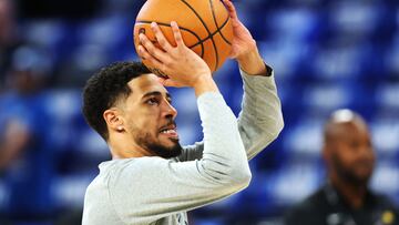 Indiana Pacers’ All-Star guard Tyrese Haliburton was spotted with tape on his leg ahead of Game 3 of the NBA Finals against the Oklahoma City Thunder.