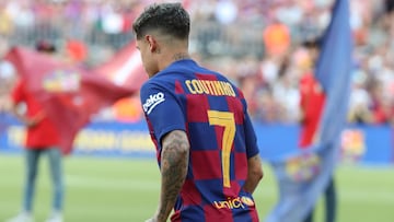 Philipe Coutinho, en el &uacute;ltimo Trofeo Joan Gamper.