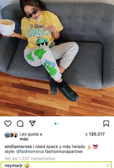 Emilia Mernes, la cantante argentina que fue invitada por Neymar a su fiesta de cinco días