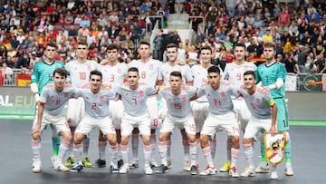 Fútbol sala.- España se proclama campeona de Europa Sub-19 tras golear a Croacia
La selección española Sub-19 de fútbol sala
14/09/2019