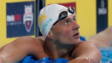 OMAHA, NE - JUNE 26: Ryan Lochte of the United States looks on after competing in a preliminary heat for the Men's 400 Meter Individual Medley during Day One of the 2016 U.S. Olympic Team Swimming Trials at CenturyLink Center on June 26, 2016 in Omaha, Nebraska. Al Bello/Getty Images/AFP
== FOR NEWSPAPERS, INTERNET, TELCOS & TELEVISION USE ONLY ==