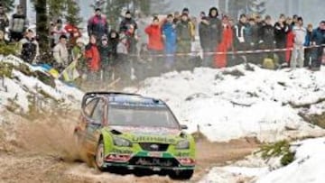 <b>FINLANDÉS VOLADOR. </b>Latvala demostró todo su potencial en las difíciles condiciones de Suecia.