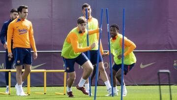 Ansu, con Nico en un entrenamiento.
 
  
 
 Gavi
 Ansu Fati