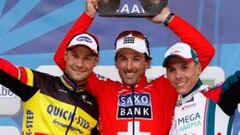 Exhibición histórica de Cancellara en los muros de Flandes