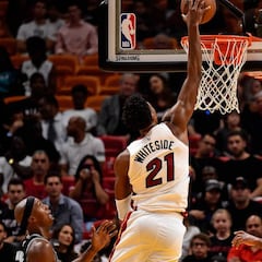 Un monstruoso Whiteside acaba con unos Spurs sin Pau: ¡29+20+9!