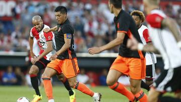Enzo Pérez fue capitán del Valencia ante el Feyenoord.