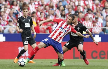 Formado en las categorías inferiores del Atlético de Madrid, debutó con el primer equipo en febrero de 2004, cedido al Getafe por una temporada regresó y jugó dos con el Atlético de Madrid antes de ser traspasado al Zaragoza en 2007. En 2011 regresa al equipo rojiblanco para comenzar su tercera etapa que duraría siete temporadas y en las que llegaría a ser capitán indiscutible.