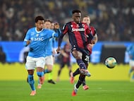 Jhon Lucumí, defensor del Bologna y subcampeón de la Supercopa de Italia