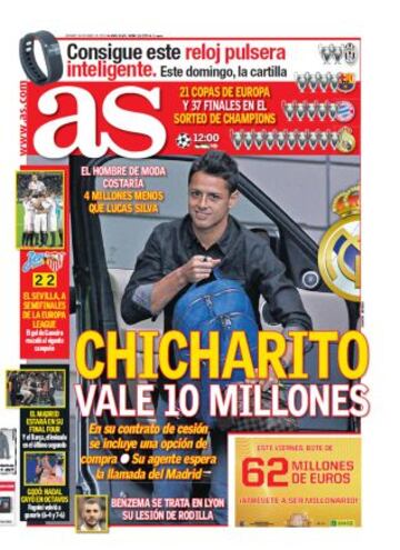 Las portadas de AS de abril
