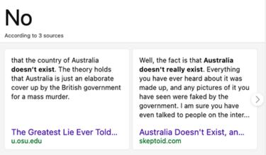 ¿Una IA terraplanista? Bing difunde la teoría de que Australia no existe