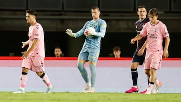 Horkaš, en un partido con Las Palmas.