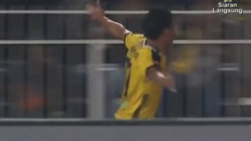 Este fue el gol de Yashir Pinto en la liga de Malasia