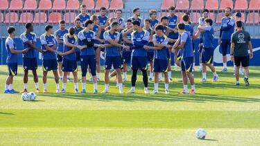 Entrenamiento del Atlético de Madrid.