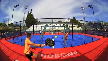 El tremendo bolazo de su propio compañero en el ojo que les obligó a abandonar el partido