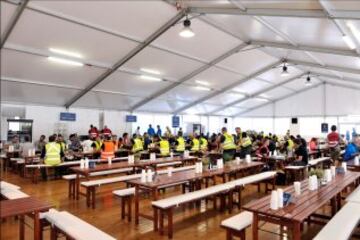 Los preparativos de San Siro para la Champions en imágenes