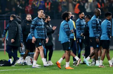 Primer entrenamiento de Cristiano Ronaldo con el Al Nassr despu¨¦s de su presentaci¨®n como nuevo jugador.