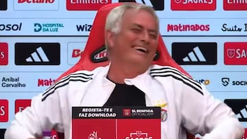 El momentazo de José Mourinho cuando le preguntan si va a seguir en el Benfica: todos a carcajadas