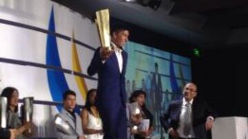 Nairo, con su galardón 2014.