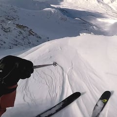 Adrià Millan escapa de una avalancha en el Pirineo