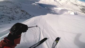 Adrià Millan escapa de una avalancha en el Pirineo