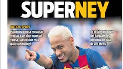 Prensa catalana: “SuperNeymar” y Suárez talismán