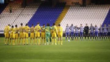 Minuto de silencio en Riazor.