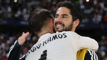 Ramos, pitado, celebró su gol con Isco y mandando callar