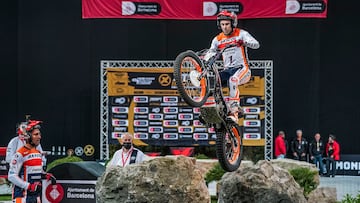 Toni Bou, con la Honda en el X-Trial de Barcelona 22.