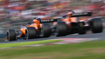 Vandoorne y Alonso con los McLaren en Jap&oacute;n.