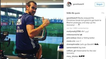 Bale vuelve de las vacaciones centrado en su recuperación